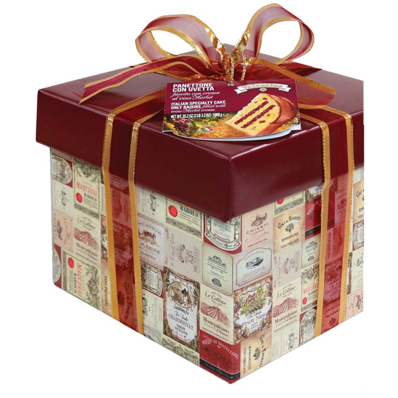 Valentino - Panettone with Raisins filled with wine melon cream