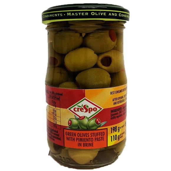 Crespo - Green Olives stuffed - The Italian Shop - Free delivery