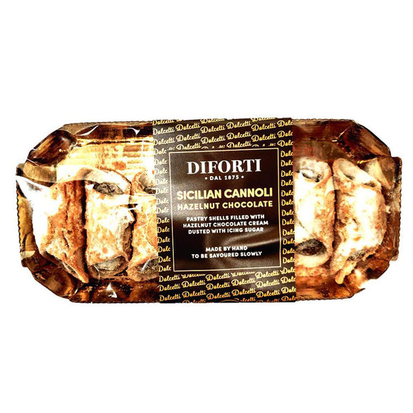 Diforti - Sicilian Cannoli - Hazelnut Chocolate-The Italian Shop - Free Delivery