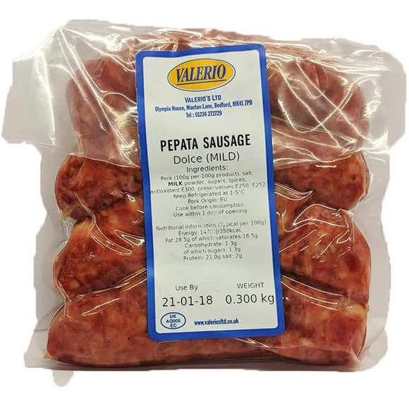 Pepata Sausage - Dolce ( mild ) - The Italian Shop - Free delivery