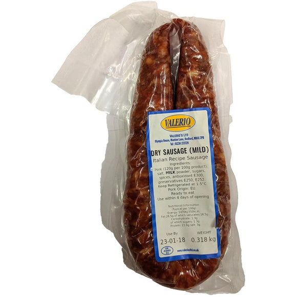 Valerio - Dry Sausage ( Mild ) - The Italian Shop - Free delivery