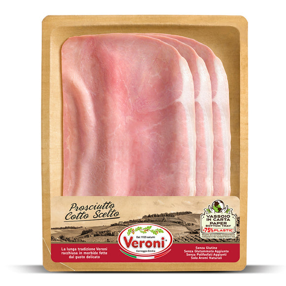 Veroni - Prosciutto Cotto Scelto - Cooked Ham (70g)( plain )-The Italian Shop