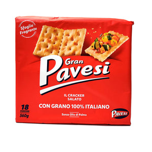 Pavesi - Cracker with salt granules-The Italian Shop