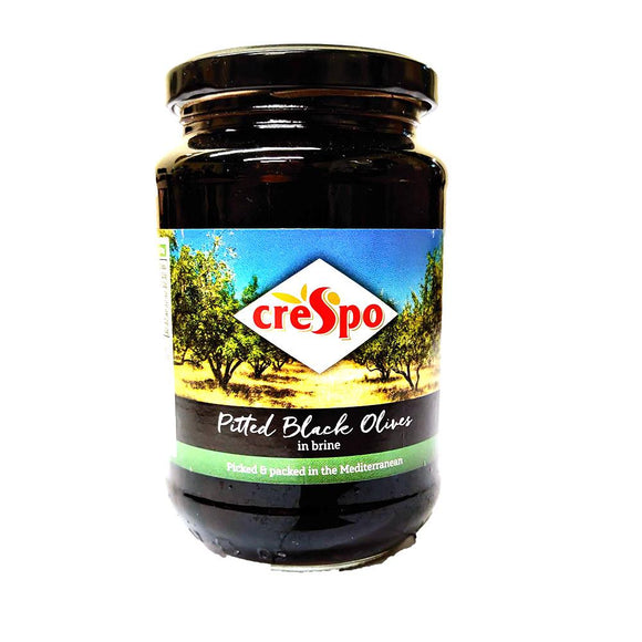 Crespo - Pitted Black Olives - In Brine-The Italian Shop