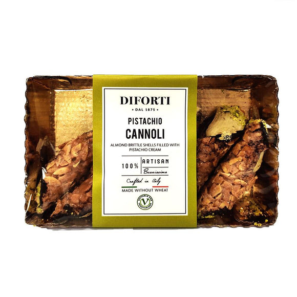 Diforti - Cannoli - Pistachio - Gluten free (made without wheat) - 5pk-The Italian Shop