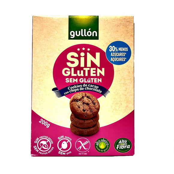Gullon - Chocolate Chip Cookies - Gluten Free - The Italian Shop - free delivery