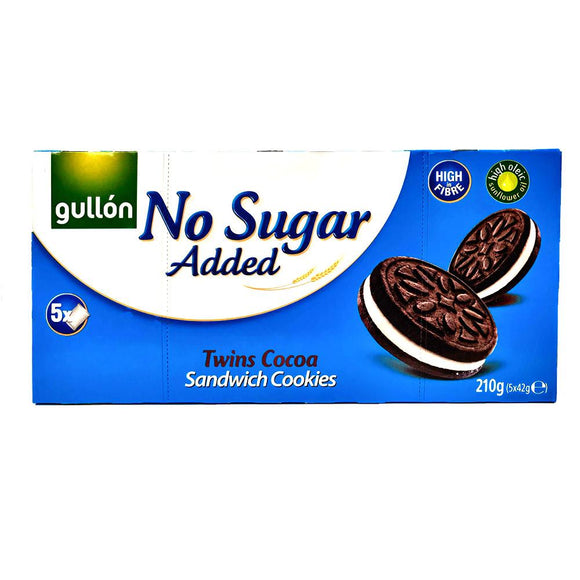 Gullon - Twins Cocoa - No Sugar Added-The Italian Shop