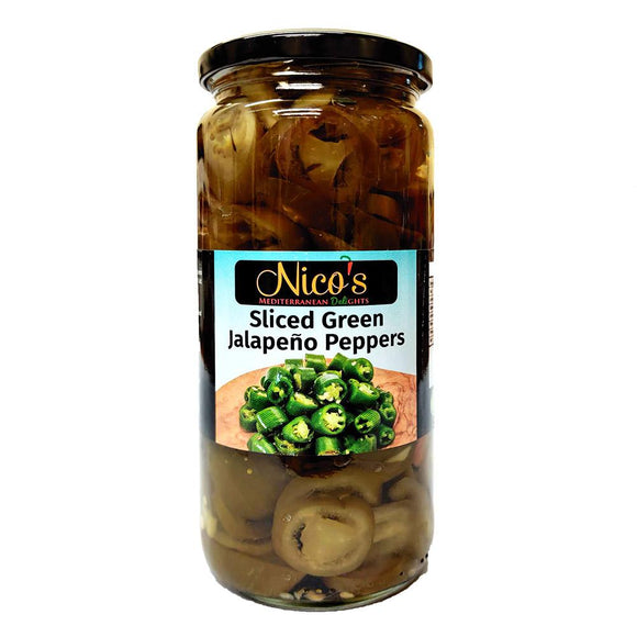 Nico's - Sliced green jalapeno peppers-The Italian Shop