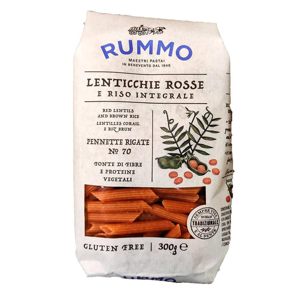 Rummo - Lenticchie Rosse - Pennette Rigate - N.70 ( Lentils )-The Italian Shop